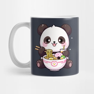 Cute Asian Food Panda Eating Ramen Mug